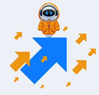 Sherpa design with more orange than blue