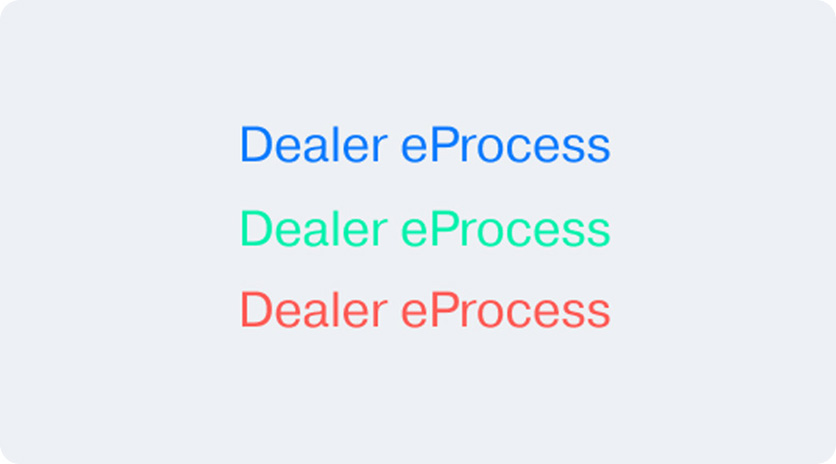 Small and thin text in hard to read colors