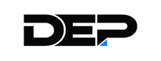 DEP blog badge with a white background